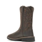 Men Rancher Square-Toe Steel-Toe Wellington VZRN116 Dk Brown/Rust Wolverine - Image 3