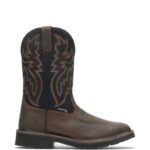 Men Rancher Waterproof Steel-Toe Wellington VZRN70 Black/Brown Wolverine