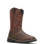 Men Rancher Waterproof Steel-Toe Wellington VZRN72 Rust/Brown Wolverine - Image 2