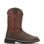 Men Rancher Waterproof Steel-Toe Wellington VZRN72 Rust/Brown Wolverine