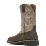 Men Rancher Waterproof Steel-Toe Work Wellington VZRN64 Taupe/Brown Wolverine - Image 3