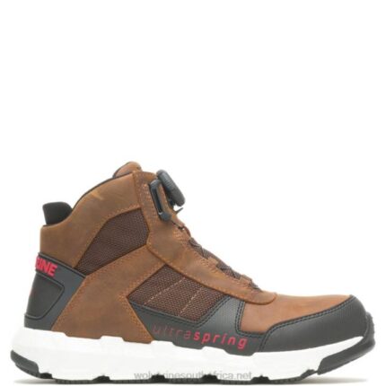 Men Rev BOA UltraSpring DuraShocks Vent CarbonMax Work Boot VZRN2 Brown Wolverine