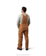 Men Sawmill Duck Bib Overall VZRN318 Whiskey Wolverine - Image 4