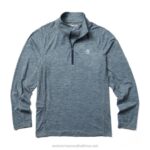 Men Sun-Stop Eco 1/2 Zip VZRN313 Navy Heather Wolverine