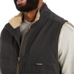 Men Upland Vest (Big & Tall) VZRN271 Black Wolverine - Image 4