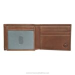 Unisex Raider Bifold Wallet With Wing VZRN249 Brown Wolverine - Image 3